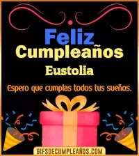 Mensaje de cumpleaños Eustolia